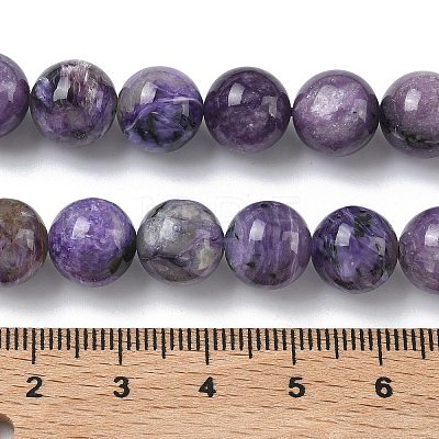 Natural Charoite Beads Strands G-C270-O02-10-1