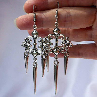 Punk Style Gothic Zinc Alloy Dangle Earrings FS-WGB2001-01-1