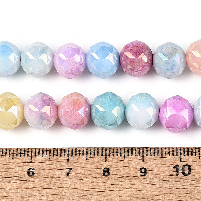 Anti-Tarnish Electroplate Glass Beads Strands X-GLAA-N010-10mm-02-1