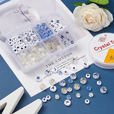 DIY Letter Beads Bracelet Making Kit DIY-YW0004-29-1
