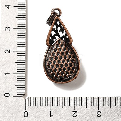 Natural Lava Rock Pendants G-H065-01R-14-1