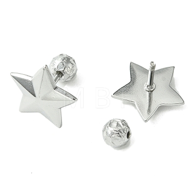 304 Stainless Steel Ear Studs EJEW-Q801-07P-1