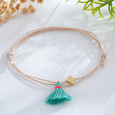 Cotton Tassels Charm Bracelets NZ4276-2-1