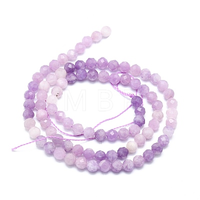 Natural Lilac Jade Beads Strands G-P457-A03-01-1