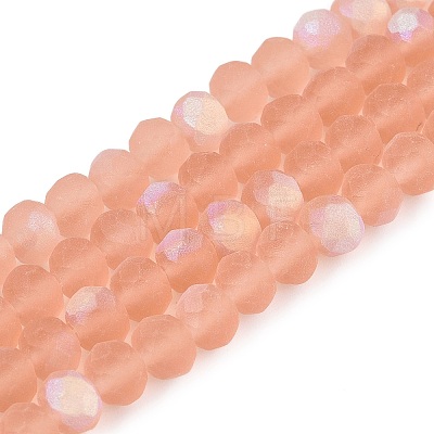 Transparent Glass Beads Strands EGLA-A044-T6mm-MB21-1