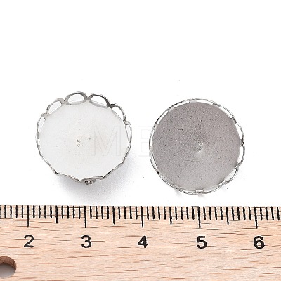 304 Stainless Steel Brooch Base Settings FIND-D035-03A-P-1