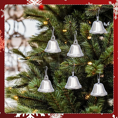 20Pcs Iron Bell Pendant Decoration AJEW-SC0031-29B-1