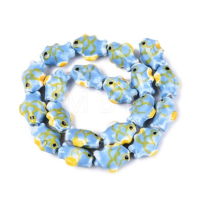 Handmade Porcelain Beads PORC-Q007-09E-1