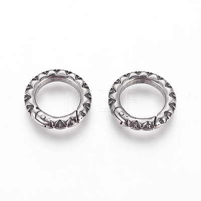 304 Stainless Steel Spring Gate Rings STAS-O114-089A-AS-1