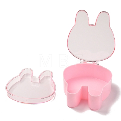 Rabbit Plastic Jewelry Boxes OBOX-F006-11-1