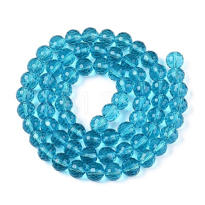 Transparent Glass Bead Strands GLAA-R095-10mm-23-1