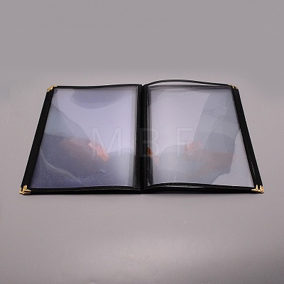 A4 Plastic Menu Book Protector AJEW-WH0300-01C-1