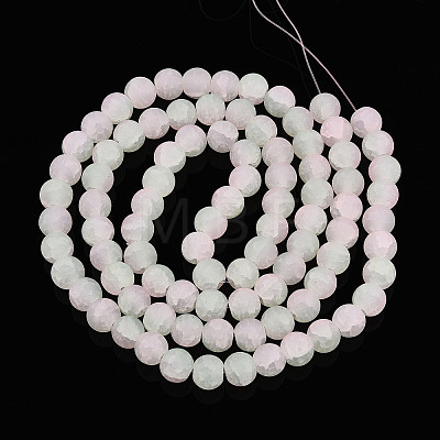 Crackle Glass Beads Strands GLAA-N009-10mm-01-1
