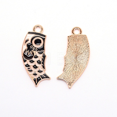 Aolly Enamel Pendants ENAM-WH0047-52G-C-1