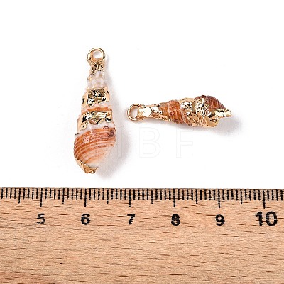 Natural Sea Shell Pendants SSHEL-N038-34-1