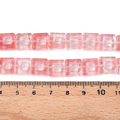 Cherry Quartz Glass Beads Strands G-N342-101-1