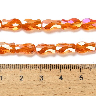 Electroplate Glass Beads Strands EGLA-P066-01A-AB10-1