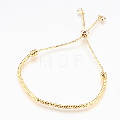 Adjustable Brass Bolo Bracelets BJEW-P218-05G-1