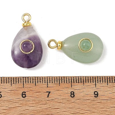 Natural Mixed Stone Pendants PALLOY-JF05973-1