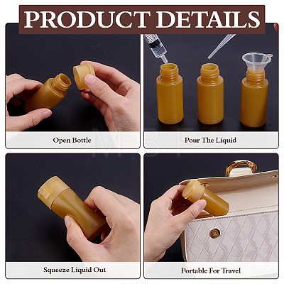 20Pcs Plastic Flip Travel Squeeze Bottles MRMJ-BC0003-57A-1