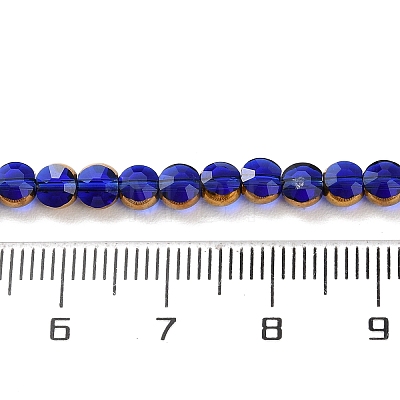 Electroplate Glass Beads Strands EGLA-A040-01G-1