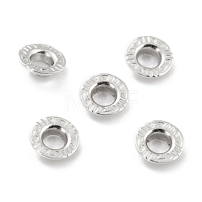 Rhodium Plated 925 Sterling Silver Grommet Eyelet Findings STER-Z001-004P-1
