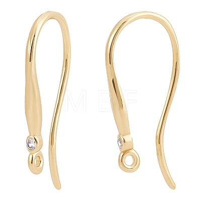 20Pcs Brass Earring Hooks KK-BBC0004-54-1