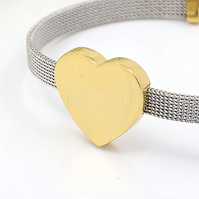 Fashionable 304 Stainless Steel Bracelets BJEW-J038-47G-1