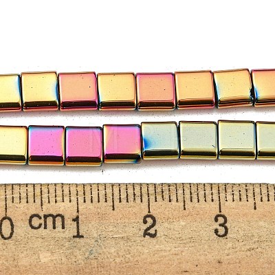 Electroplated Non-magnetic Synthetic Hematite Beads Strands G-C106-A02-09-1