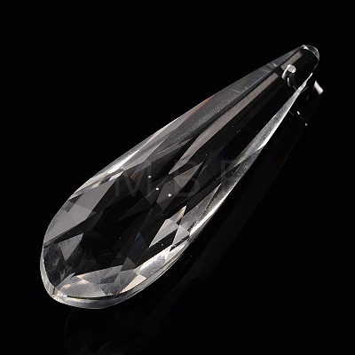 Faceted Teardrop Glass Pendants X-GLAA-O008-E02-1