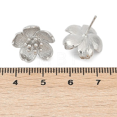 Brass Stud Earring Findings KK-Z099-05P-03-1