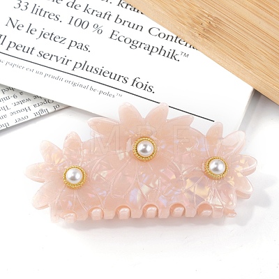 Flower PVC Large Claw Hair Clips PW-WG11512-02-1
