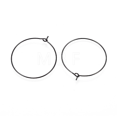 316L Surgical Stainless Steel Hoop Earring Findings LS-X-STAS-D164-01B-1