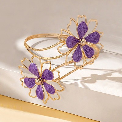 Flower Alloy Enamel Cuff Bangles FS-WGF2912-03-1