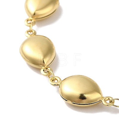 304 Stainless Steel Teardrop Link Chain Bracelets for Women BJEW-I315-07G-1