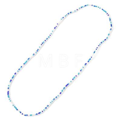 Bohemian Style Handmade Seed Beaded Necklaces for Women ZW5602-1-1