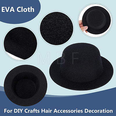 BENECREAT 12Pcs 3 Styles EVA Cloth Mini Hat Fascinator Base AJEW-BC0007-02-1