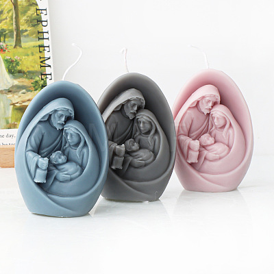 Nativity of Jesus DIY Candle Silicone Molds WG88867-01-1