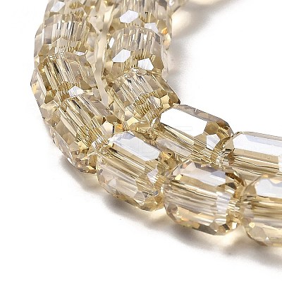 Electroplate Glass Beads Strands EGLA-D030-19I-1