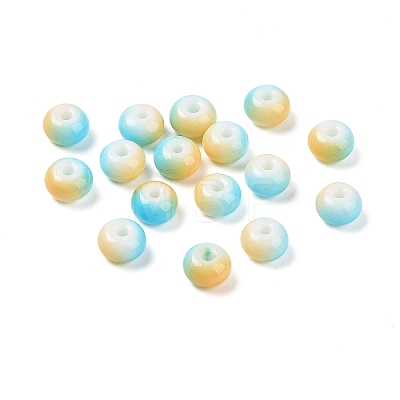 Opaque Spray Painted Glass Beads X1-GLAA-G118-01-1