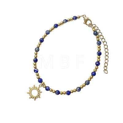 201 Stainless Steel Sun Charm Bracelets WGDF6A5-04-1