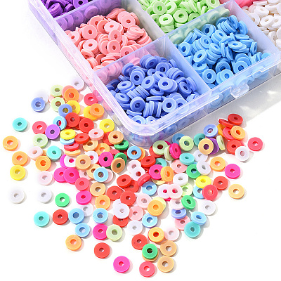 2250Pcs 15 Colors Handmade Polymer Clay Beads CLAY-YW0001-26A-1