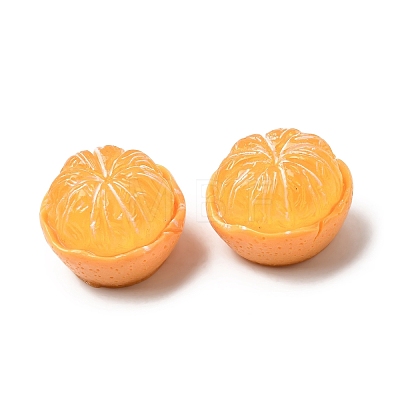 Fruit Theme Opaque Resin Cabochons RESI-C079-02E-1
