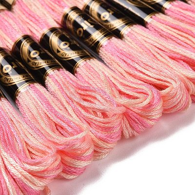 10 Skeins 6-Ply Polyester Embroidery Floss OCOR-K006-A28-1