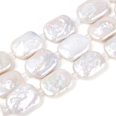 Natural Baroque Keshi Pearl Beads Strands LS-PEAR-D07-03-1