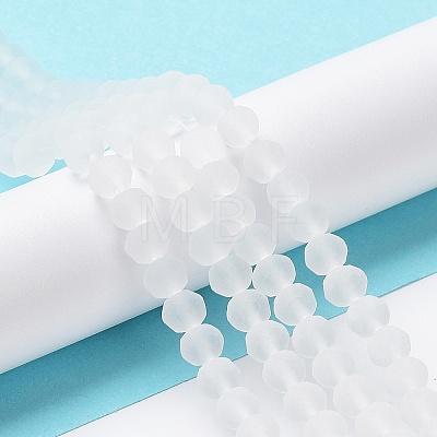 Transparent Glass Beads Strands X1-EGLA-A034-T8mm-MD19-1