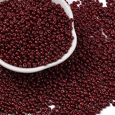 8/0 Baking Paint Glass Seed Beads SEED-M012-02A-44-1