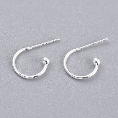 304 Stainless Steel Earring Hooks LS-X-STAS-K211-01S-1