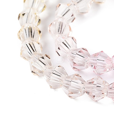 Gradient Color Baking Paint Glass Bead Strands X-DGLA-A039-T2mm-A01-1