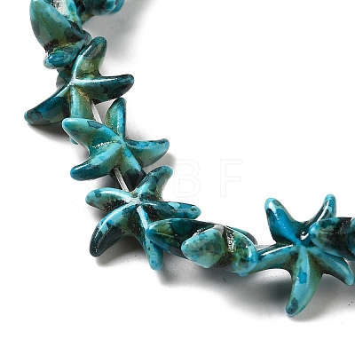 Synthetic Turquoise Dyed Beads Strands G-P507-04A-1